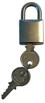 Data are kept securely locked away